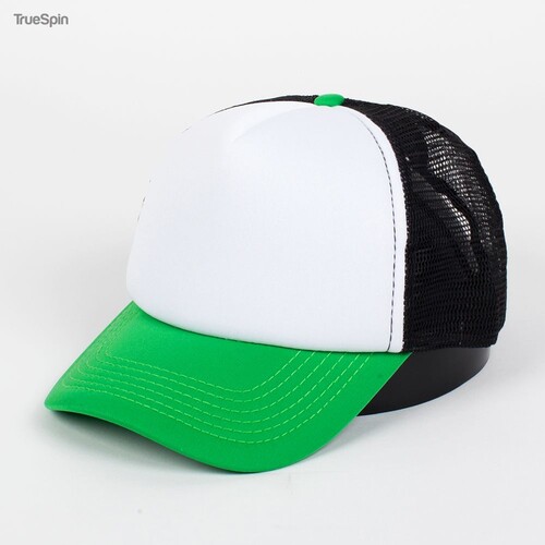 Бейсболка TRUESPIN Combo Trucker White-Black-Green фото 11