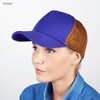 Бейсболка TRUESPIN Combo Trucker Purple-Beige фото 7