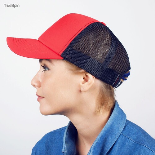 Бейсболка TRUESPIN Combo Trucker Red-Black фото 16