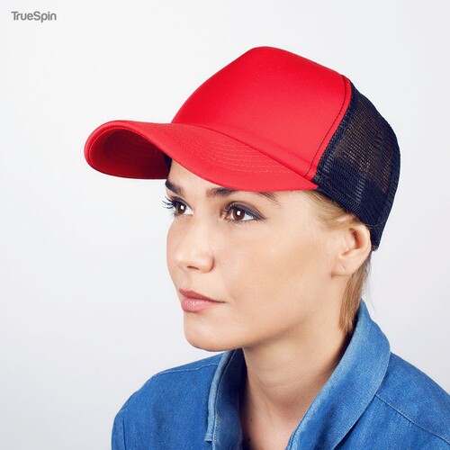 Бейсболка TRUESPIN Combo Trucker Red-Black фото 15