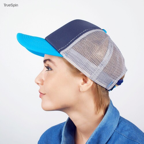 Бейсболка TRUESPIN Combo Trucker Navy-Grey-Turquoise фото 8