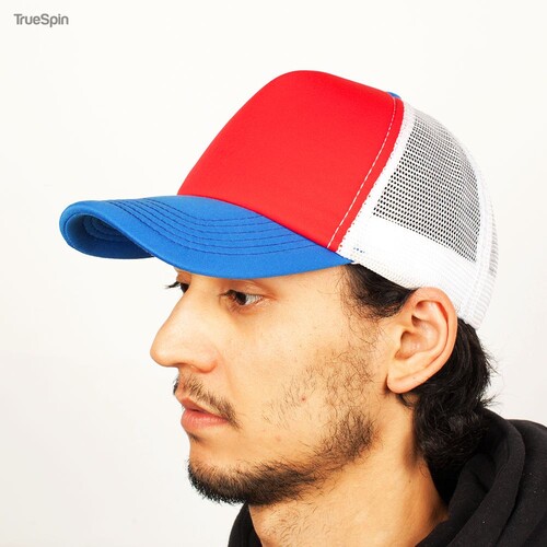 Бейсболка TRUESPIN Combo Trucker Red-White-Blue фото 9