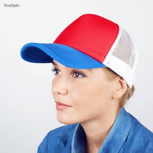 Бейсболка TRUESPIN Combo Trucker Red-White-Blue фото 11