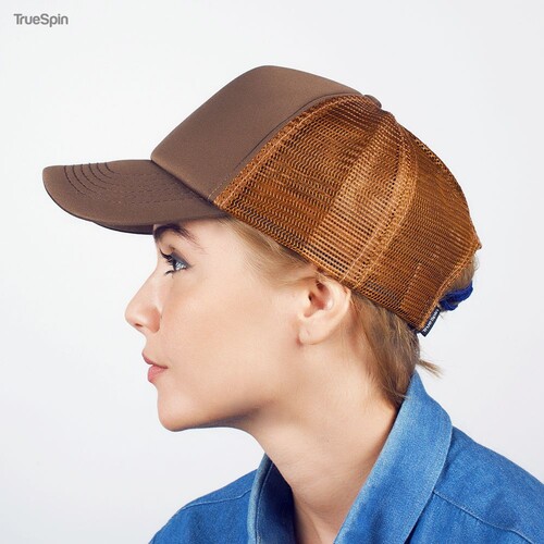 Бейсболка TRUESPIN Combo Trucker Brown-Beige фото 8