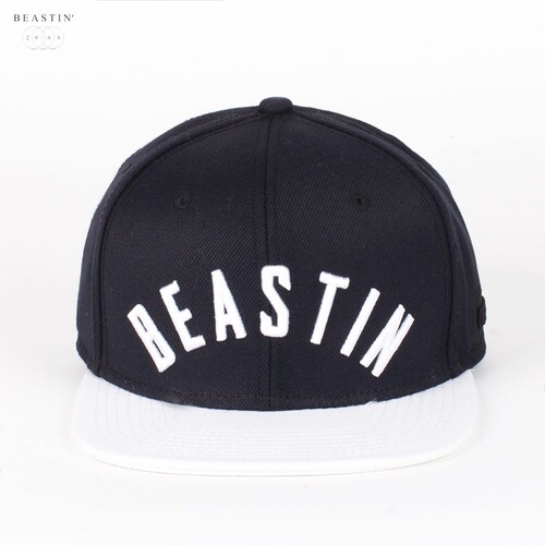 Бейсболка BEASTIN Above All Strapback Cap Black-Off-White-Wool фото 7