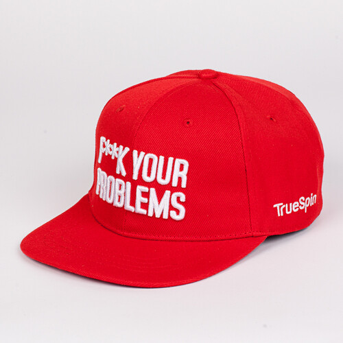 Бейсболка TRUESPIN Fuck Your Problems Red фото 5