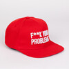 Бейсболка TRUESPIN Fuck Your Problems Red фото 2