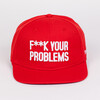 Бейсболка TRUESPIN Fuck Your Problems Red фото 3