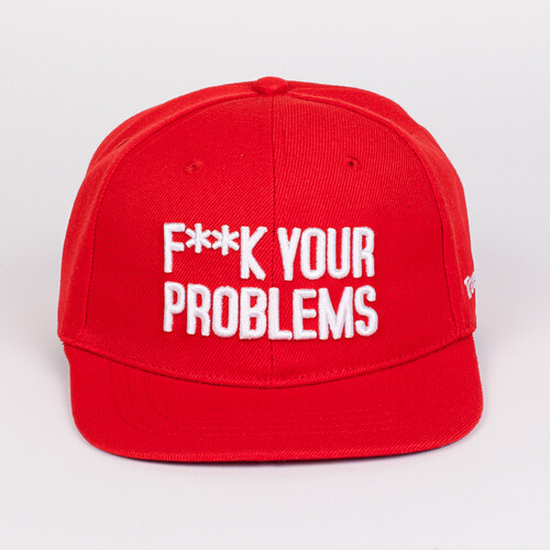 Бейсболка TRUESPIN Fuck Your Problems Red фото 7