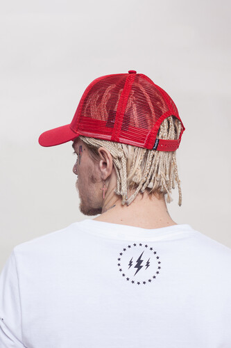 Бейсболка TRUESPIN Blank Round Visor Trucker Red фото 6