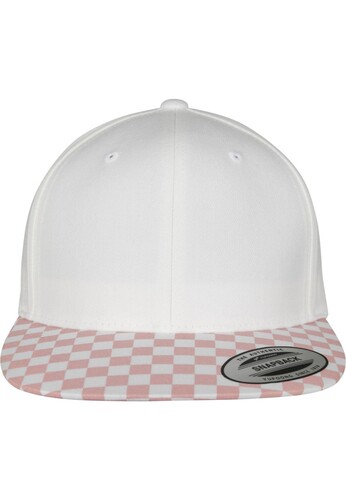 Бейсболка YUPOONG Checkerboard Snapback Lightrose/White фото 8