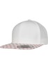 Бейсболка YUPOONG Checkerboard Snapback Lightrose/White фото 3