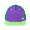 Бейсболка TRUESPIN 3 Tone Blank Trucker Cap Purple-Blue-Green фото 3