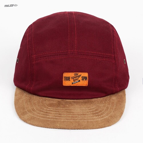 Бейсболка TRUESPIN Herritage 5 Panel Cap Burgundy-Brown фото 9