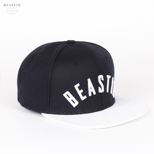 Бейсболка BEASTIN Above All Strapback Cap Black-Off-White-Wool фото 6