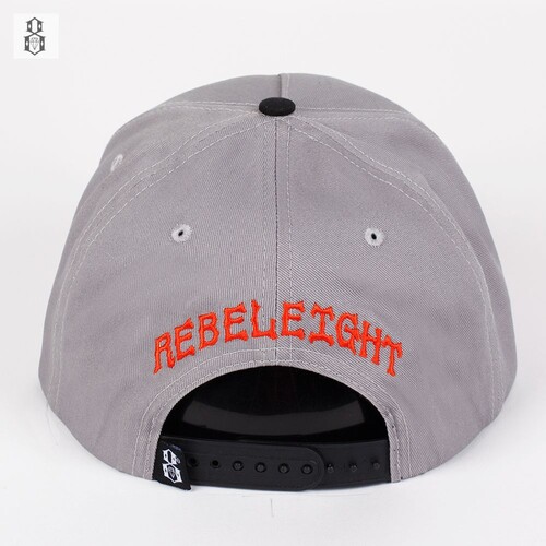 Бейсболка REBEL8 R8 Grey-Red фото 8