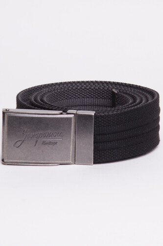 Ремень ЗАПОРОЖЕЦ Webbing Belt Лого Black/Grey фото 5