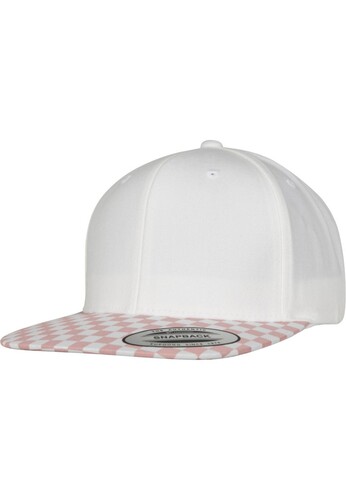 Бейсболка YUPOONG Checkerboard Snapback Lightrose/White фото 9
