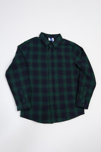 Рубашка TRUESPIN Flannel Shirt Navy/Green фото 8