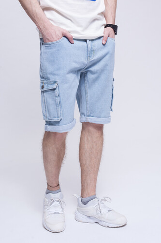 Шорты ЗАПОРОЖЕЦ Pocket Denim Short Zap Regular Flex Light Blue 44 фото 7