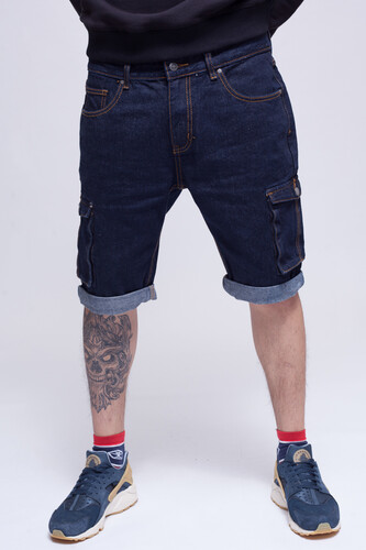 Шорты ЗАПОРОЖЕЦ Pocket Denim Short Zap Regular Flex Raw Blue 45 фото 4