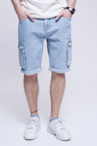 Шорты ЗАПОРОЖЕЦ Pocket Denim Short Zap Regular Flex Light Blue 44 фото 5