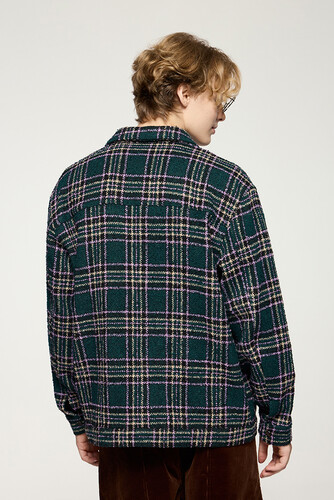 Куртка-рубашка RETRO PLAID Зеленый фото 10