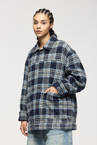 Куртка-рубашка RETRO PLAID Серый фото 7