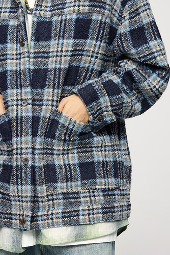 Куртка-рубашка RETRO PLAID Серый фото 11