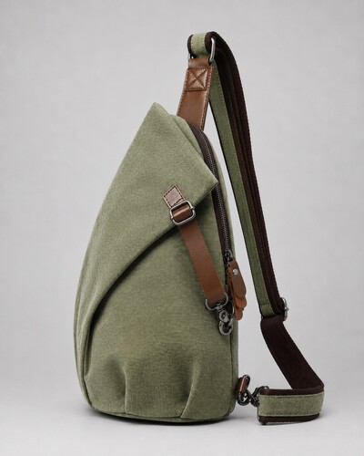 Рюкзак TRUESPIN Canvas Crossbody Зеленый фото 11