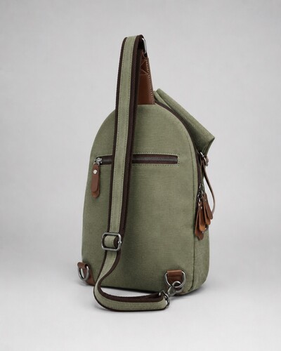 Рюкзак TRUESPIN Canvas Crossbody Зеленый фото 12