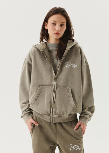 Кофта VoBlago ZIP-CLOUDY-OLIVE Оливковый фото 8