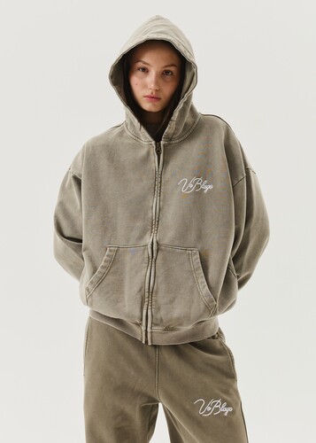 Кофта VoBlago ZIP-CLOUDY-OLIVE Оливковый фото 12
