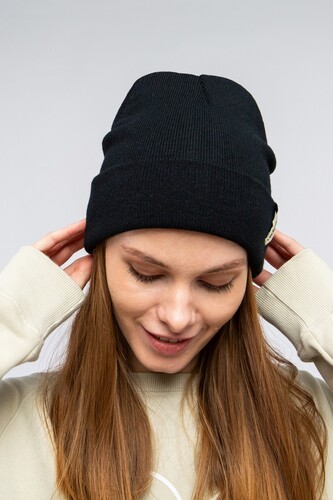 Шапка TRUESPIN Basic Beanie Black фото 20