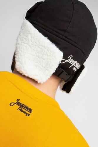 Шапка ЗАПОРОЖЕЦ Ushanka Beanie Black фото 12