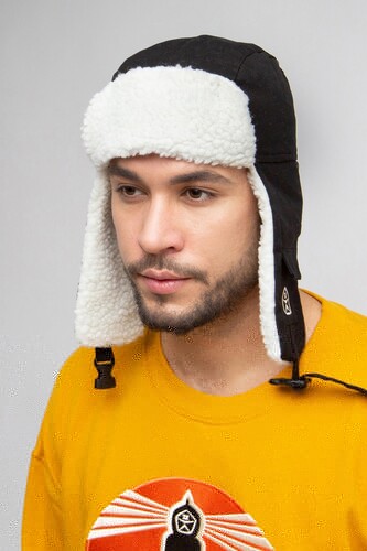Шапка ЗАПОРОЖЕЦ Ushanka Beanie Navy фото 18