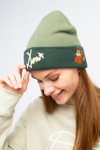 Шапка ЗАПОРОЖЕЦ Ditch Sobachka/Дичь Собачка Green/Light Green фото 13