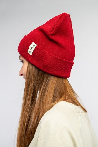 Шапка TRUESPIN Basic Beanie Bordeaux фото 13