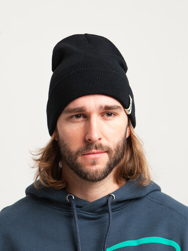 Шапка TRUESPIN Basic Beanie Black фото 8