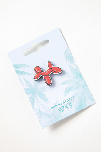 Пин деревянный WAF-WAF Пес Шарик фото 5