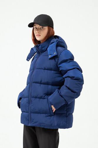 Куртка TRUESPIN Puffy Hooded Jacket Navy фото 25