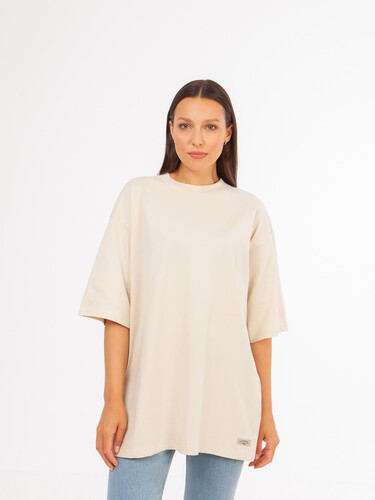 Футболка ЗАПОРОЖЕЦ Blank oversize Dark Nude фото 14