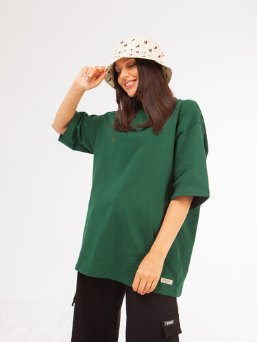 Футболка ЗАПОРОЖЕЦ Blank oversize Green фото 12