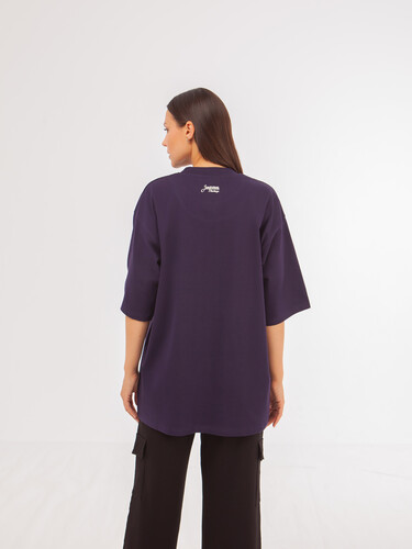 Футболка ЗАПОРОЖЕЦ Blank oversize Violet фото 8