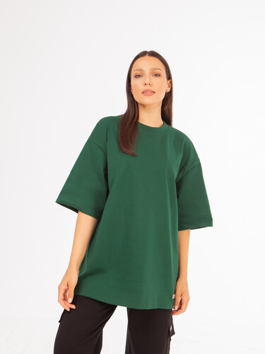 Футболка ЗАПОРОЖЕЦ Blank oversize Green фото 16