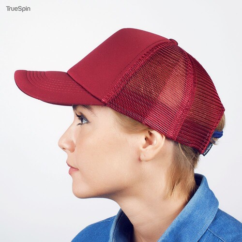 Бейсболка TRUESPIN Basic Trucker Burgundy фото 8