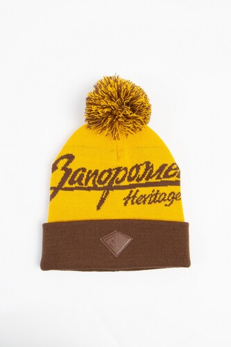 Шапка ЗАПОРОЖЕЦ Logo Pumpon/Лого Помпон Brown/Dark Yellow фото 6