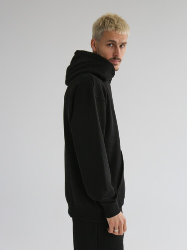 Худи РОДИНА Оверсайз (мужское) Черный фото 6