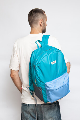Рюкзак ЗАПОРОЖЕЦ Daypack S22 Морской/Голубой/Темно-серый фото 14