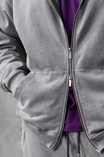 Зиппер 108 Hertz Zip-hoody Washed Grey фото 7